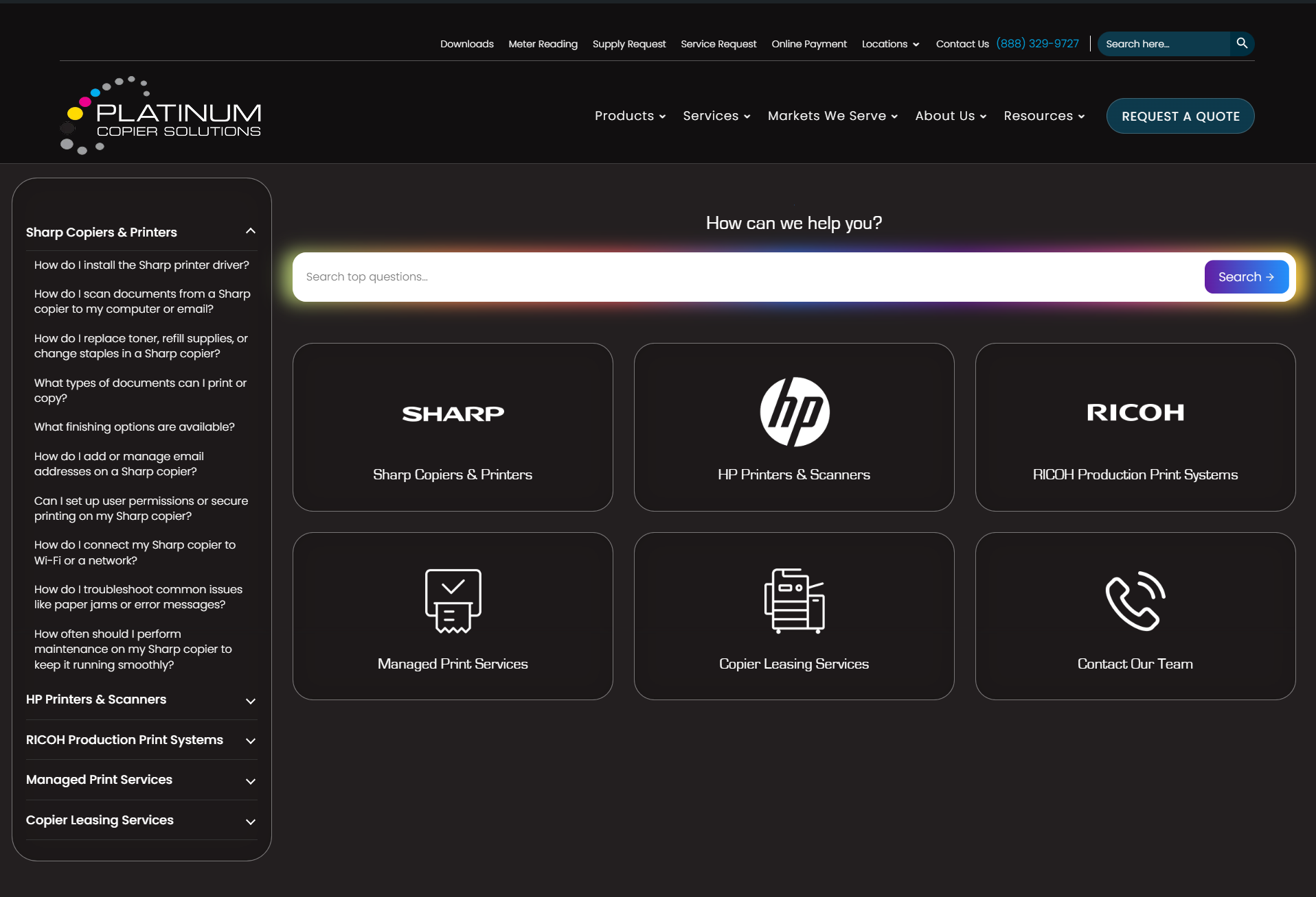 Faqs platinum copier solutions 0 1 | itvibes full service digital marketing agency in houston