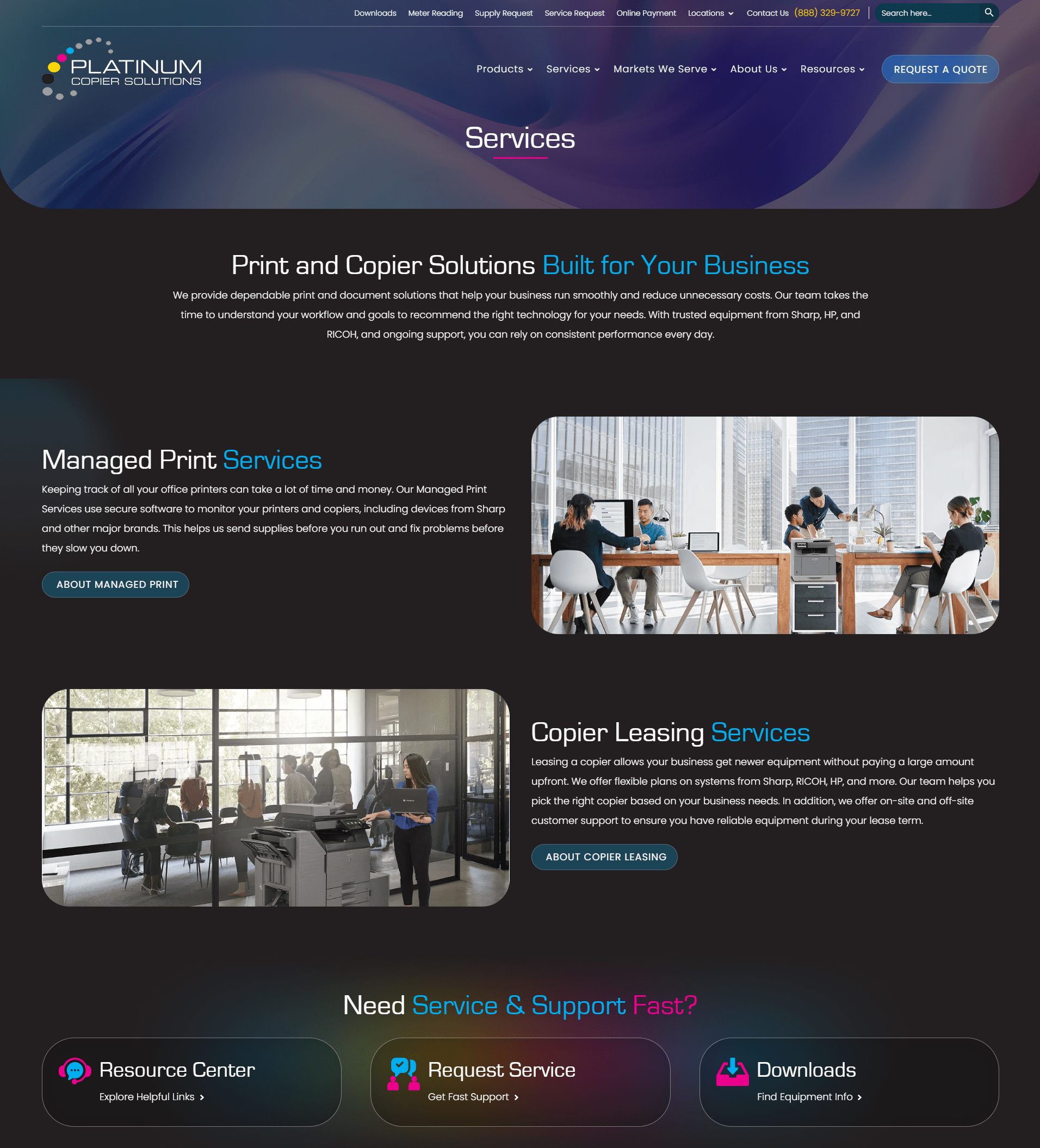 Managed print services copier le | itvibes full service digital marketing agency in houston