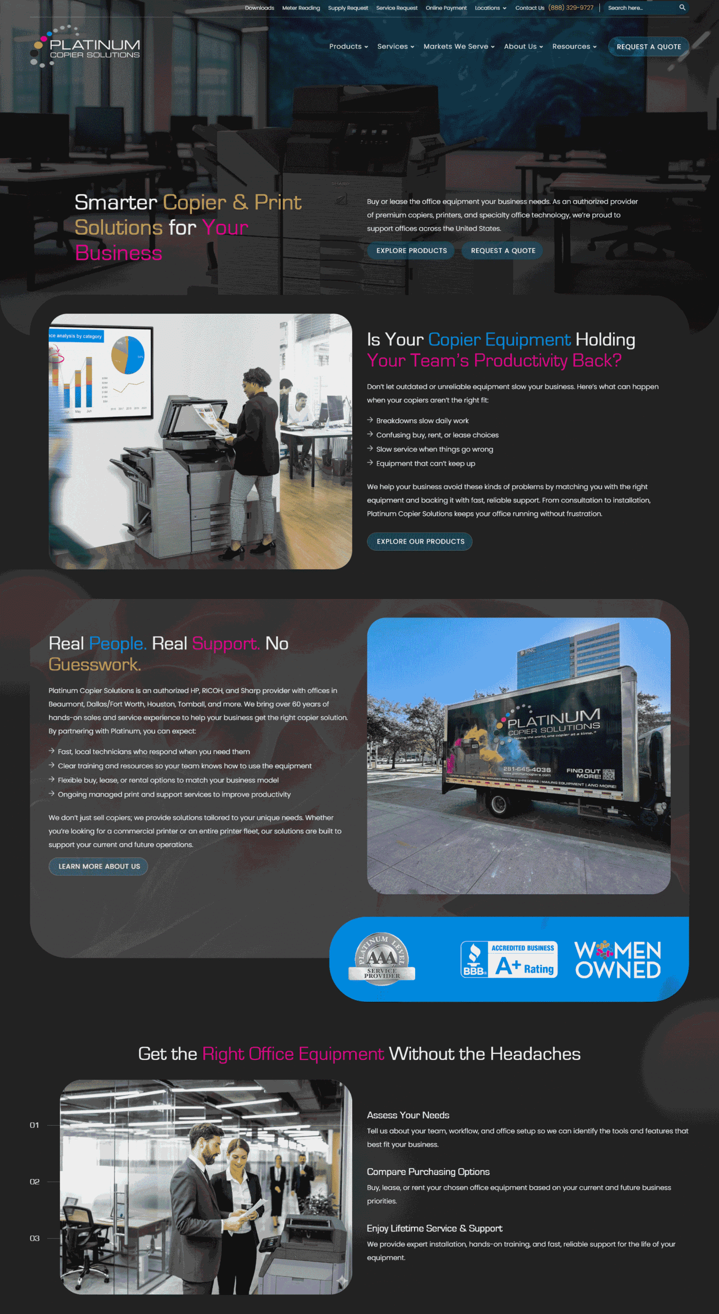 Platinum copier solutions your o | itvibes full service digital marketing agency in houston