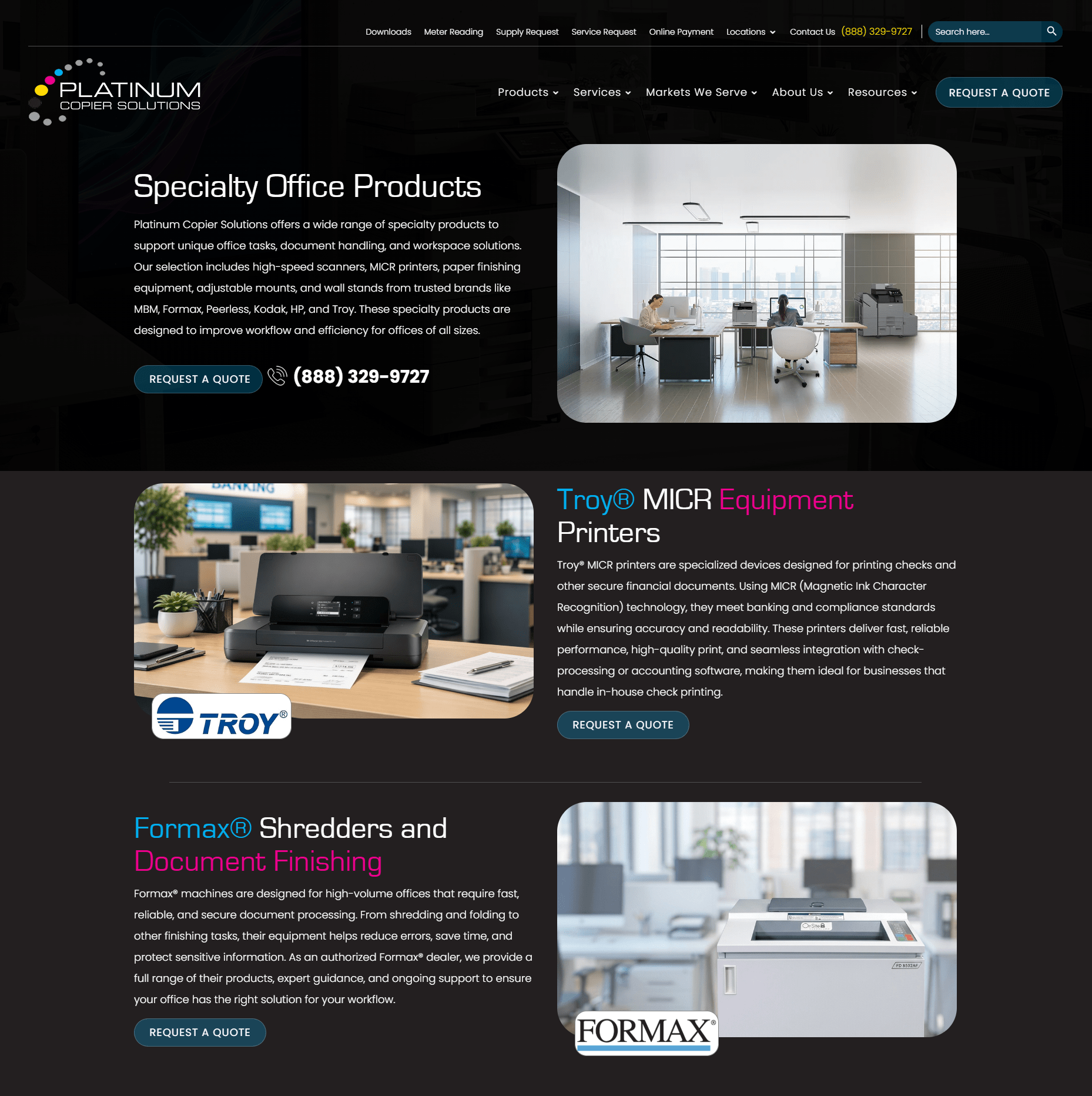 Specialty office equipment produ | itvibes full service digital marketing agency in houston