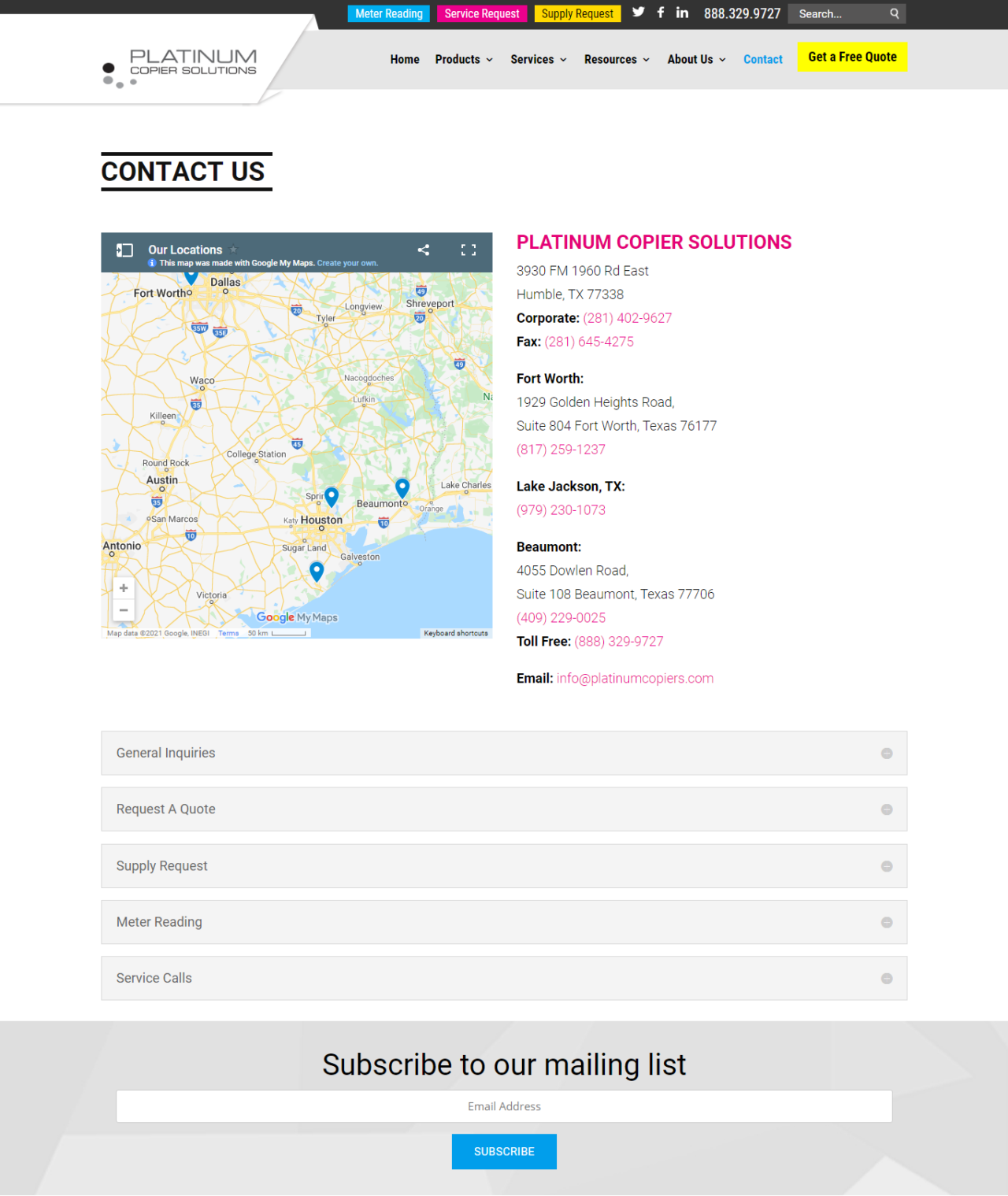 Platinum Copier Solutions | ITVibes Portfolio