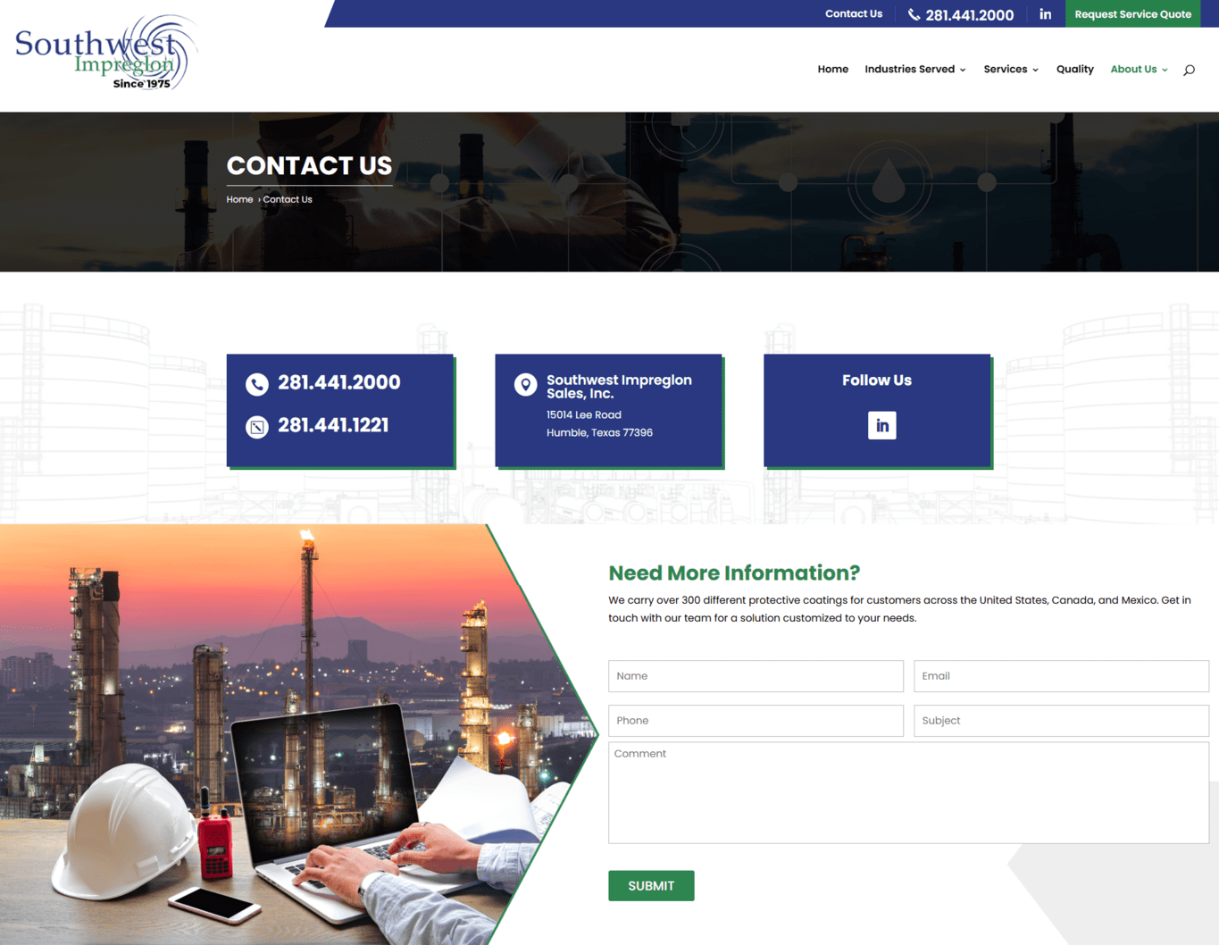 Contact our team southwest impre | itvibes full service digital marketing agency in houston