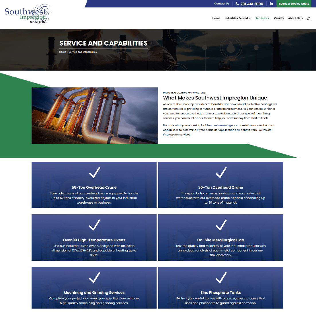 Industrial coating services in h 1 | itvibes full service digital marketing agency in houston