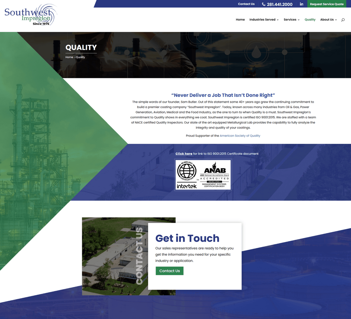 Quality southwest impreglon 05 1 2 | itvibes full service digital marketing agency in houston