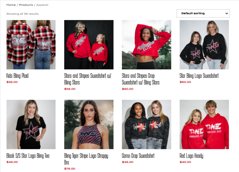 Apparel woodlands elite cheer co 02 19 2025 03 09 pm | itvibes full service digital marketing agency in houston