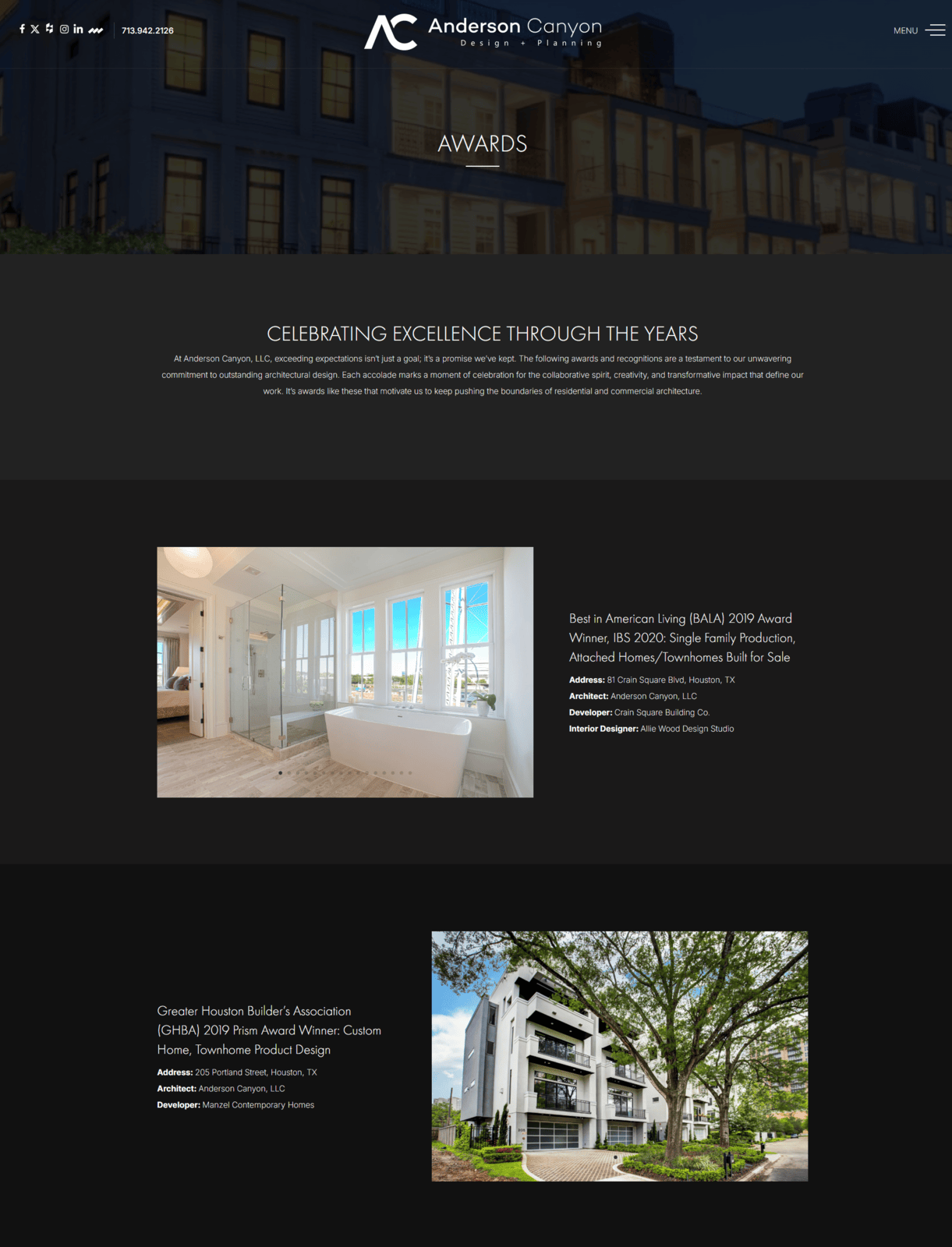 Architect awards recognitions anderson canyon llc 05 05 2025 12 56 pm 1 | itvibes full service digital marketing agency in houston