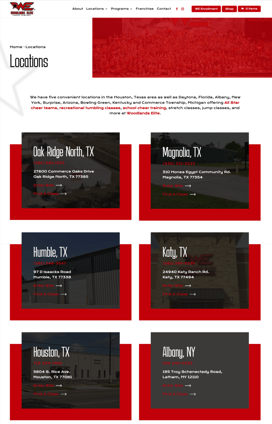 Woodlands elite cheer locations texas ohio cheerleading 05 10 2025 11 40 am 1 | itvibes full service digital marketing agency in houston