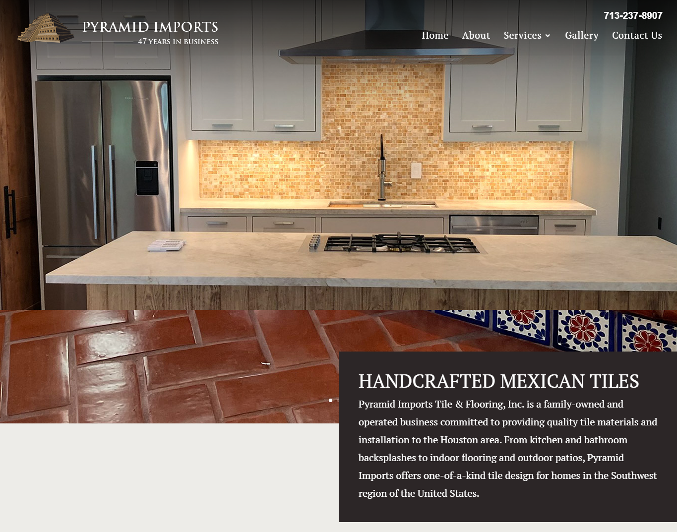 Pyramid imports website design | itvibes full service digital marketing agency in houston Pyramid Imports Home Page Web Design by Itvibes