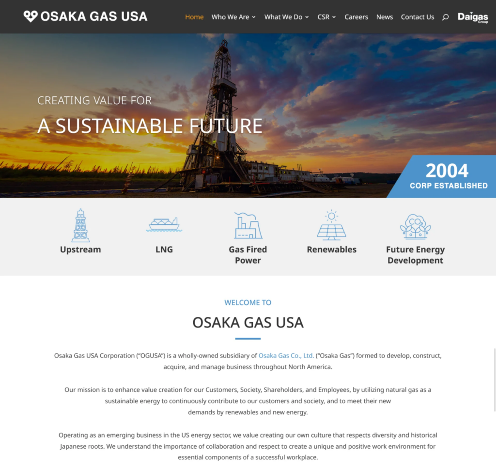 Osaka gas usa ss 01 | itvibes full service digital marketing agency in houston