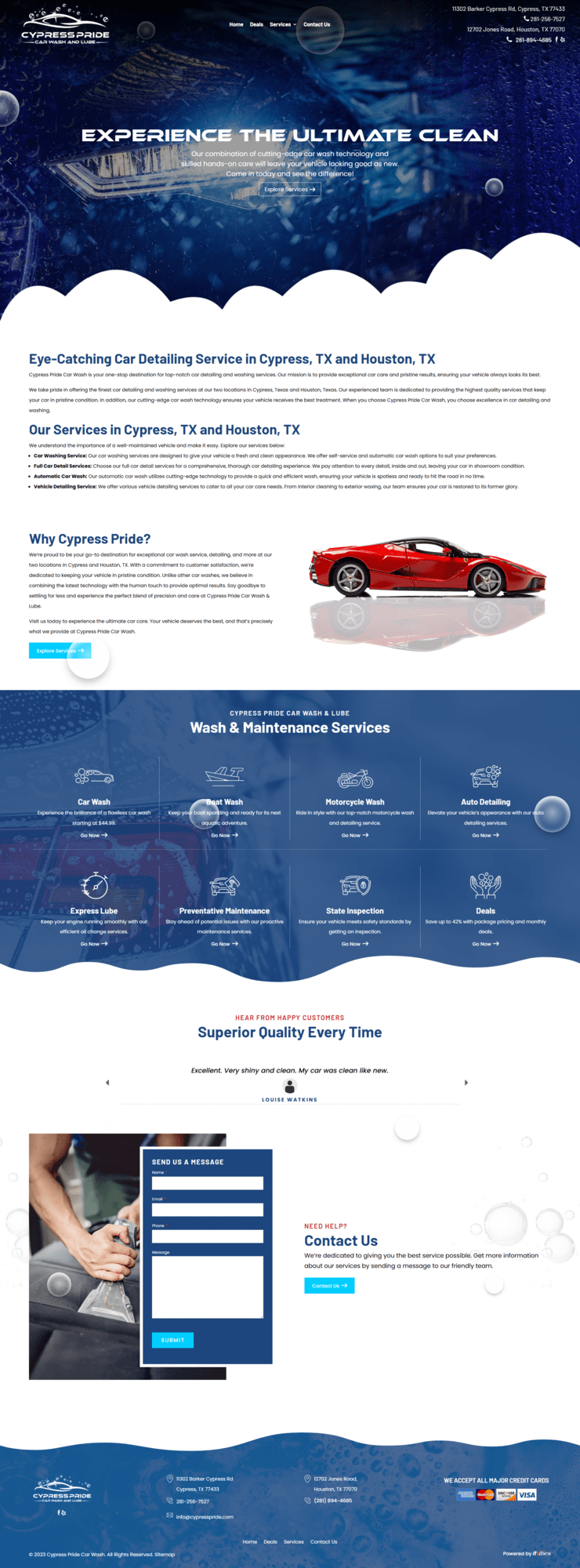 Car wash detailing packages car | itvibes full service digital marketing agency in houston
