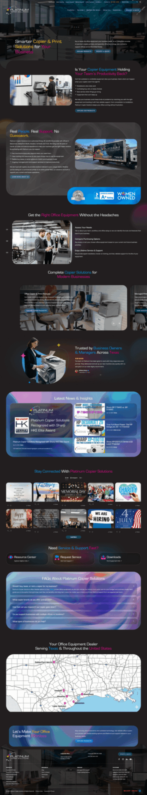 Platinum copier solutions your o 1 | itvibes full service digital marketing agency in houston