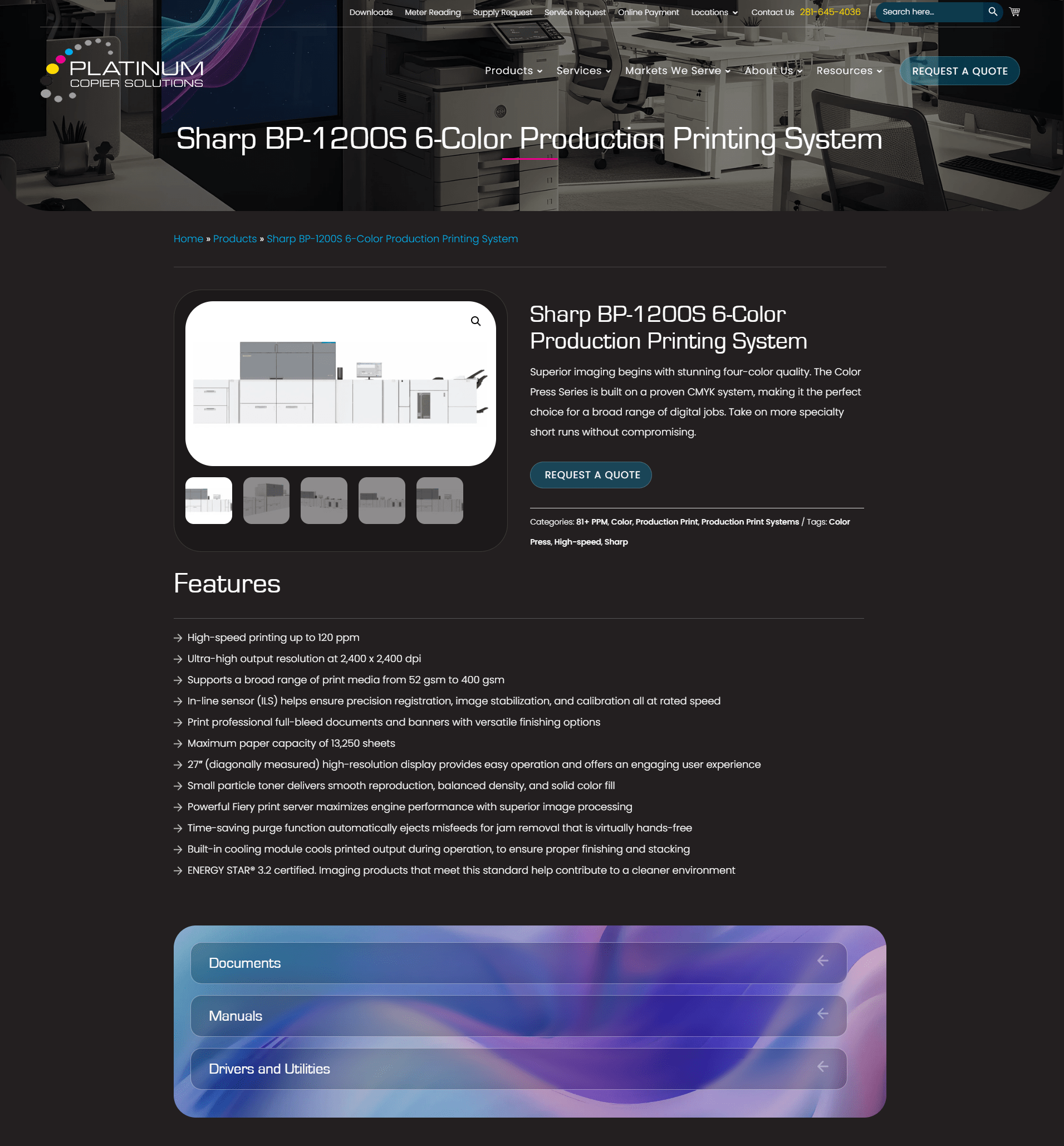 Sharp bp 1200s 6 color productio 1 | itvibes full service digital marketing agency in houston