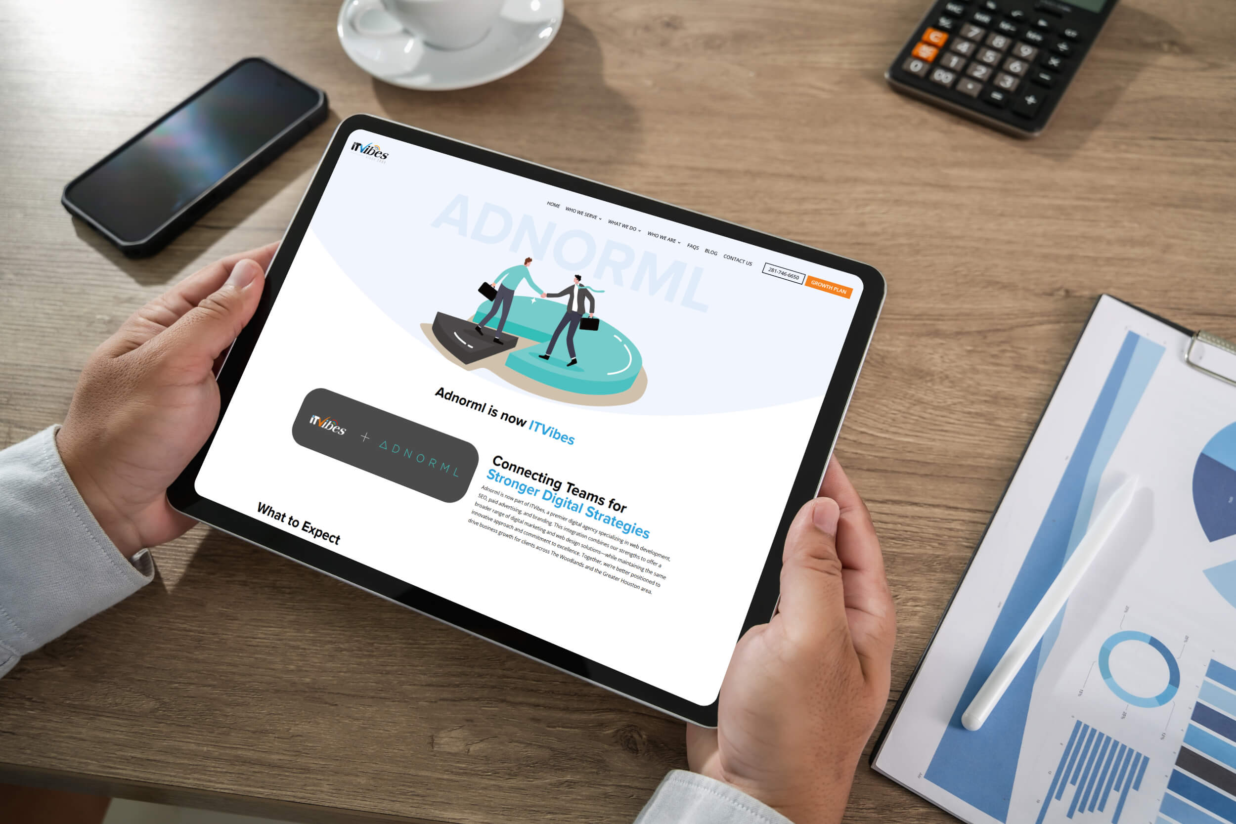 Tablet | itvibes full service digital marketing agency in houston