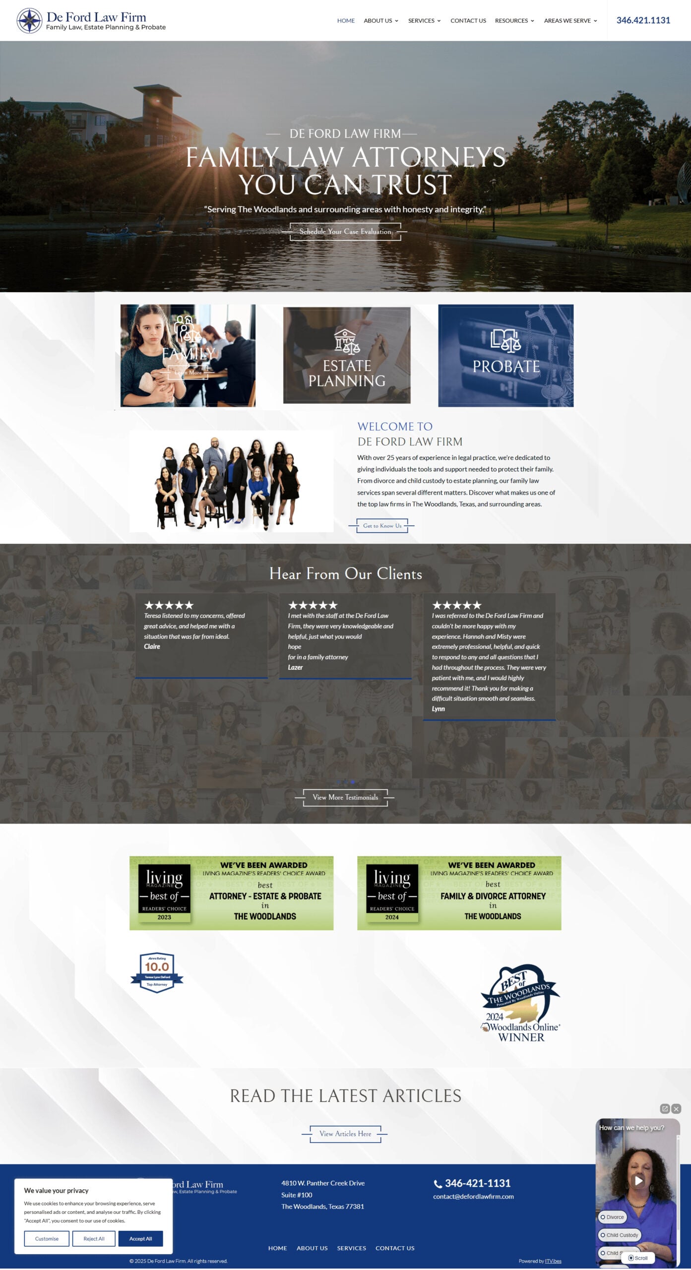 Deford scaled | itvibes full service digital marketing agency in houston Deford Law Firm Project Image