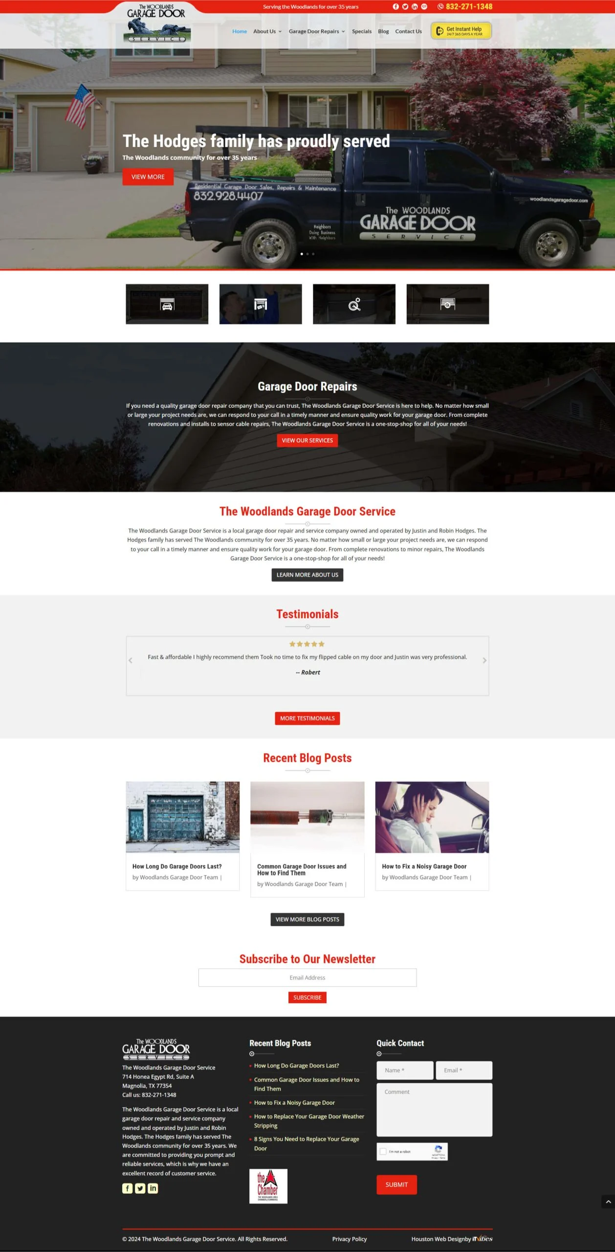 | itvibes full service digital marketing agency in houston Home Contractor Website Image