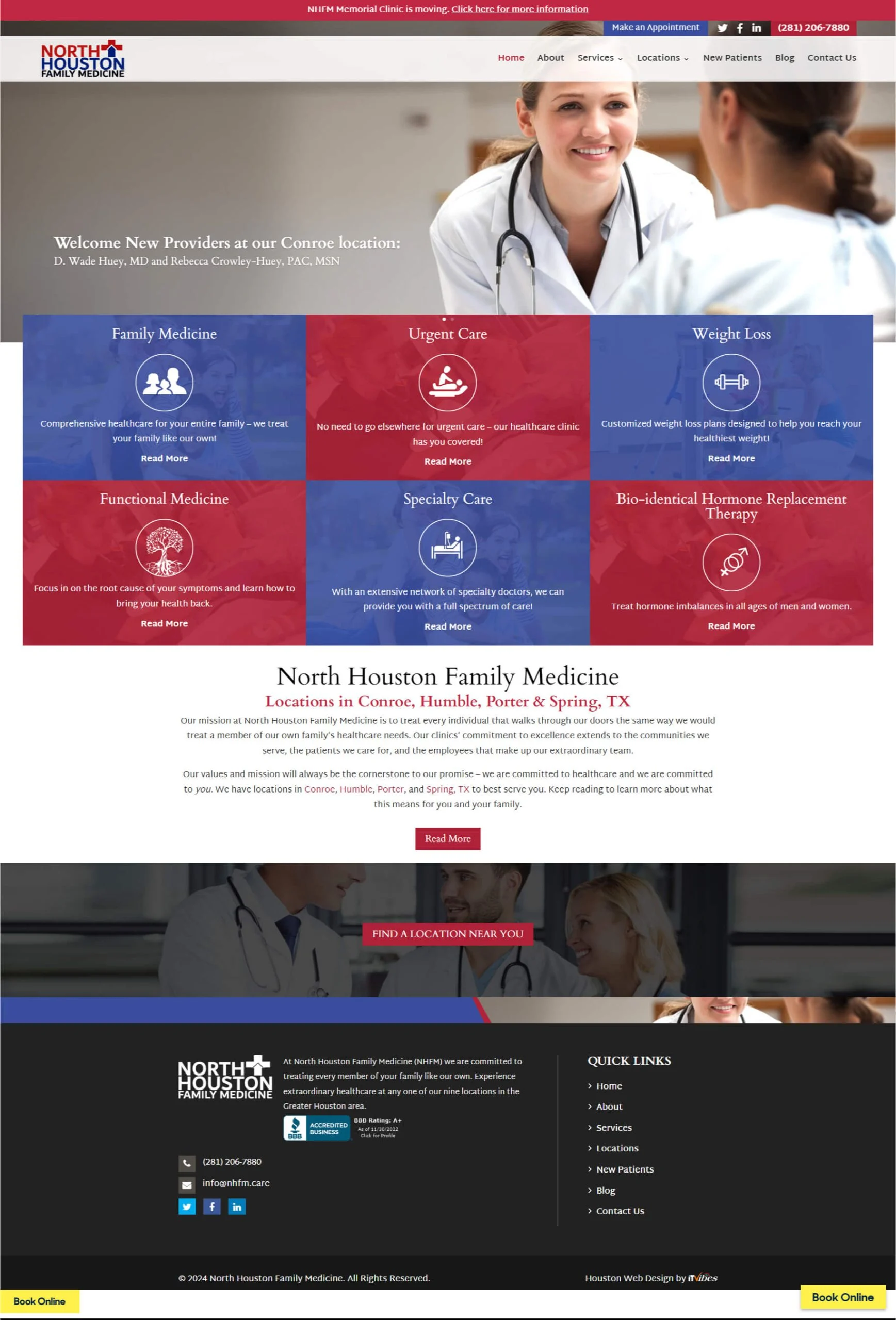 | itvibes full service digital marketing agency in houston North Healthcare Services Project Image