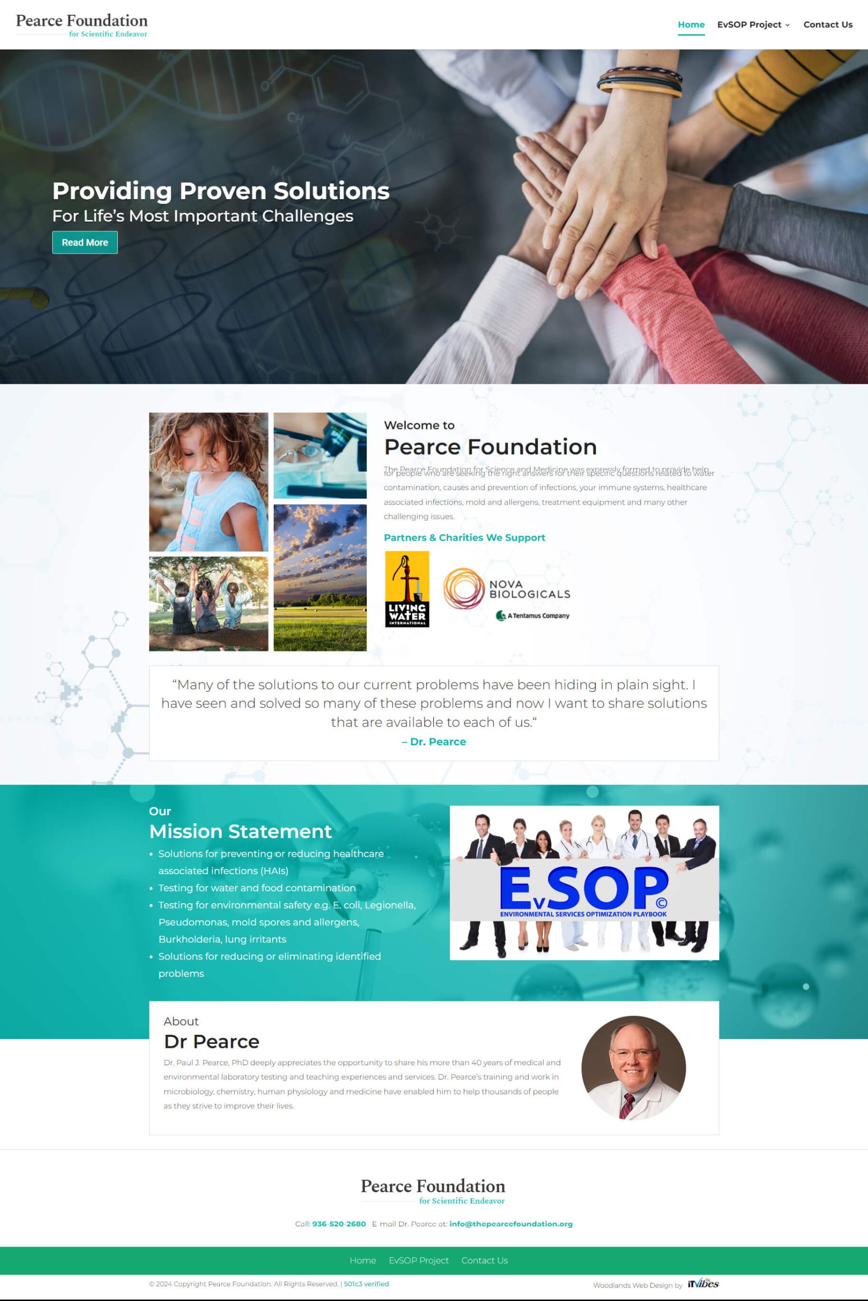 | itvibes full service digital marketing agency in houston Peace Foundation Nonprofit Project Image