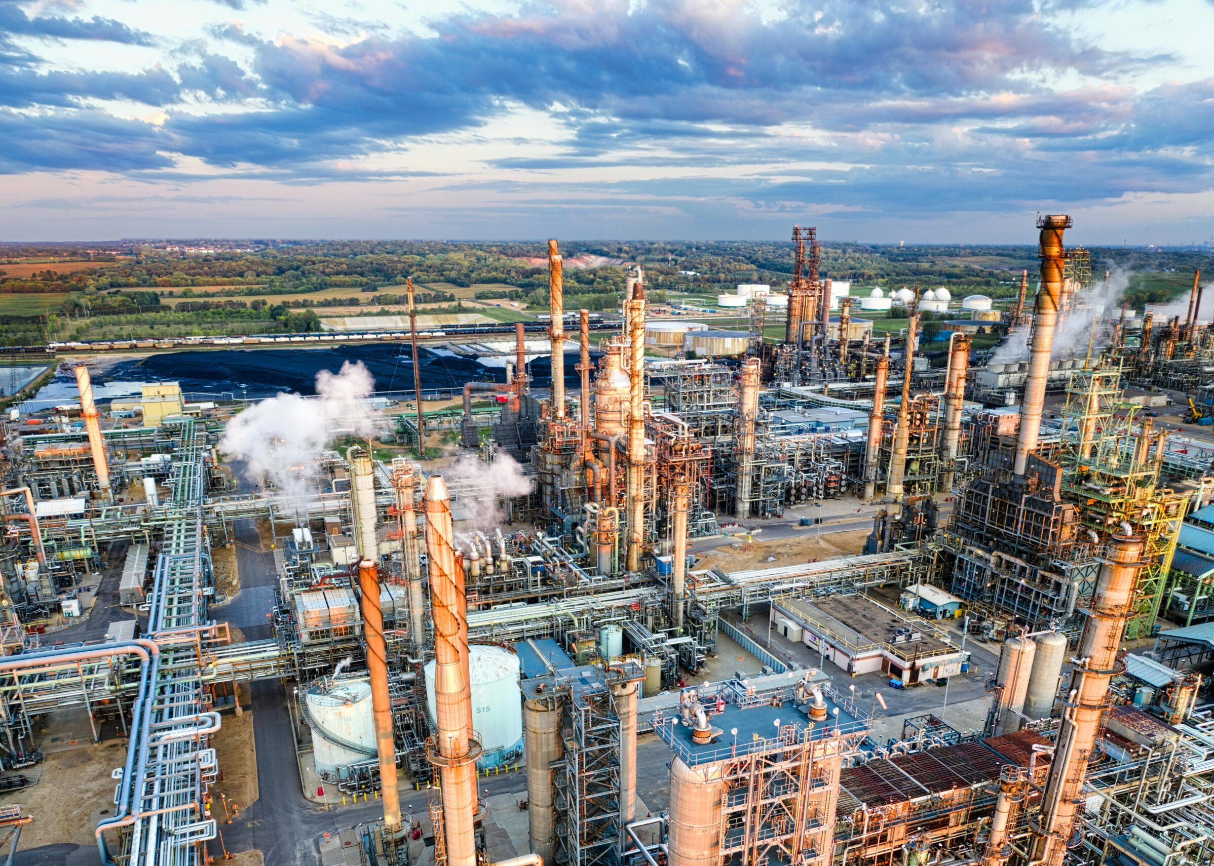 Refinery From a Birds Eye View