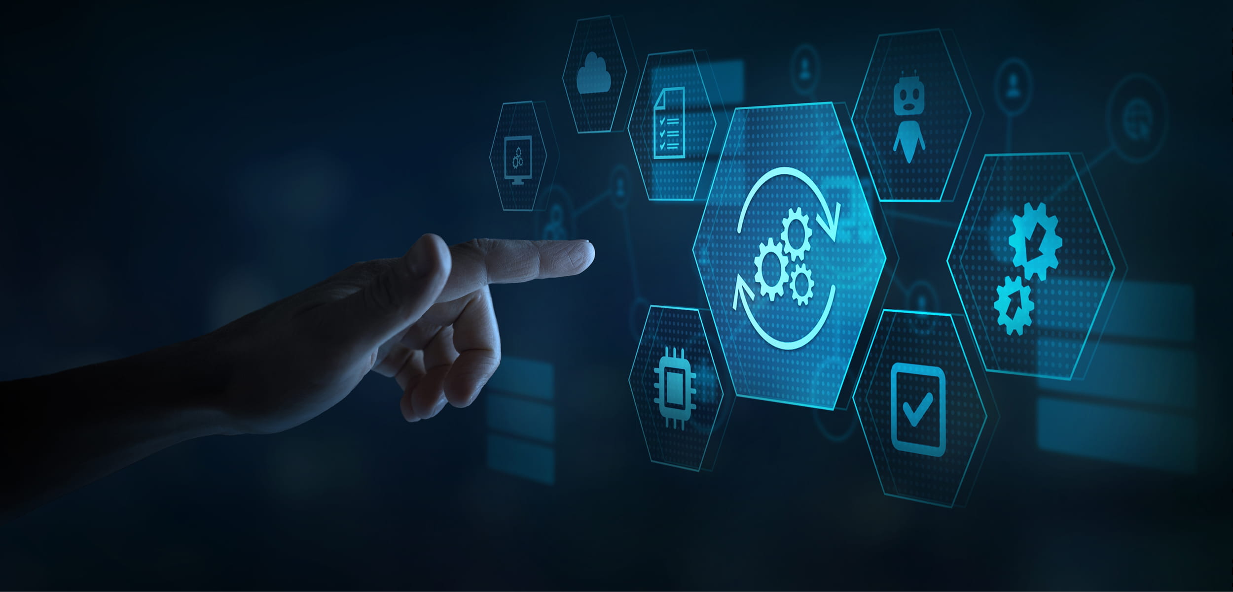 Shutterstock 2384728667 | itvibes full service digital marketing agency in houston Ai Workflow Automation Concept Image