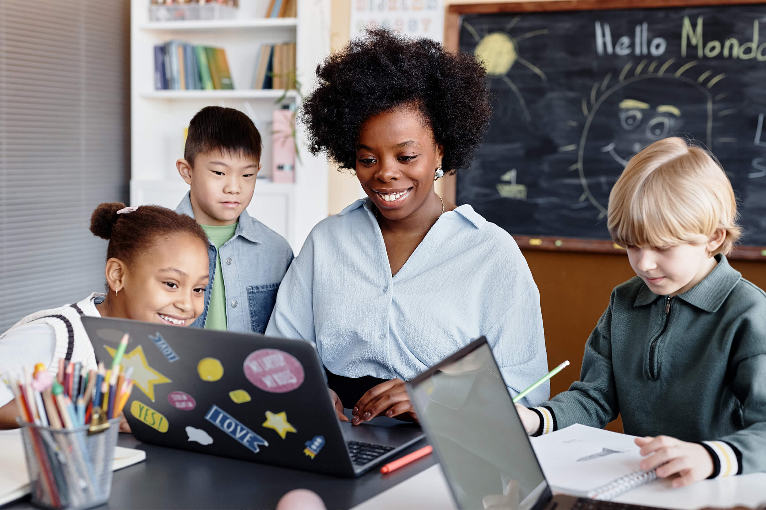 Shutterstock 2490695321 | itvibes full service digital marketing agency in houston Students Learning in Classroom Image