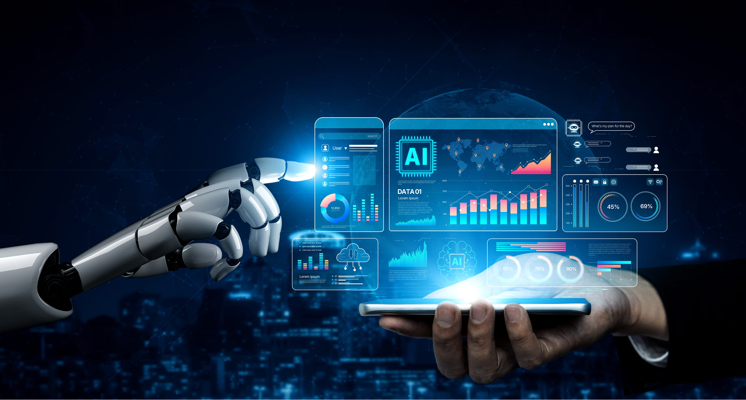 Shutterstock 2666991397 | itvibes full service digital marketing agency in houston Ai Strategy Concept Image