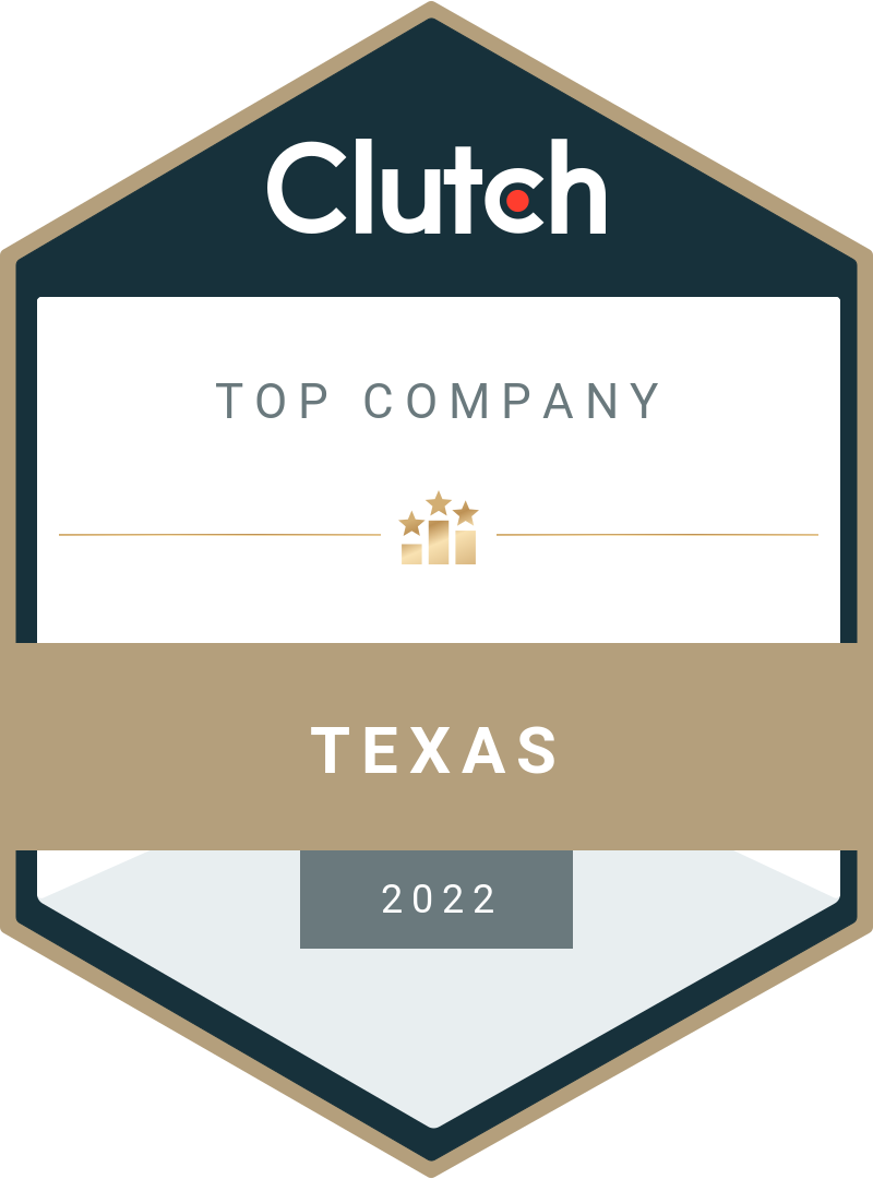 Top clutchco company texas 2022 award | itvibes full service digital marketing agency in houston Top Company Award