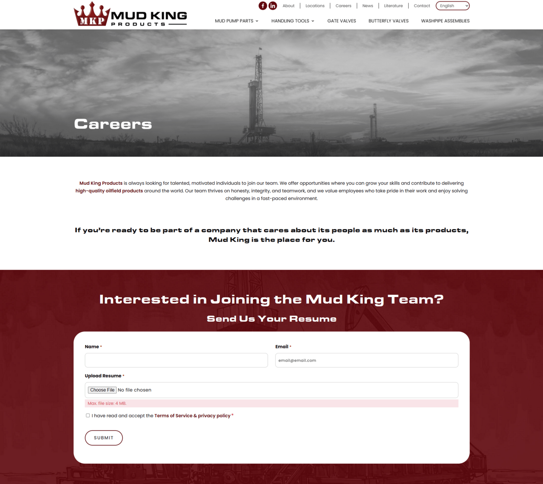 Black and white Photo of Oil Rigs on a Flat Landscape with the Word careers in Bold White Text Overlay