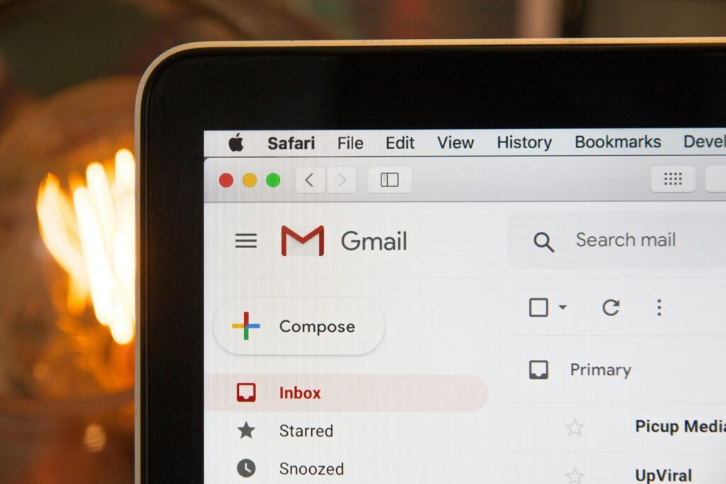 Stephen phillips hostreviews co uk 3mhgvrk4tjm unsplash | itvibes full service digital marketing agency in houston Close up of a Laptop Screen Showing Gmail with the Compose Button Visible in the Interface