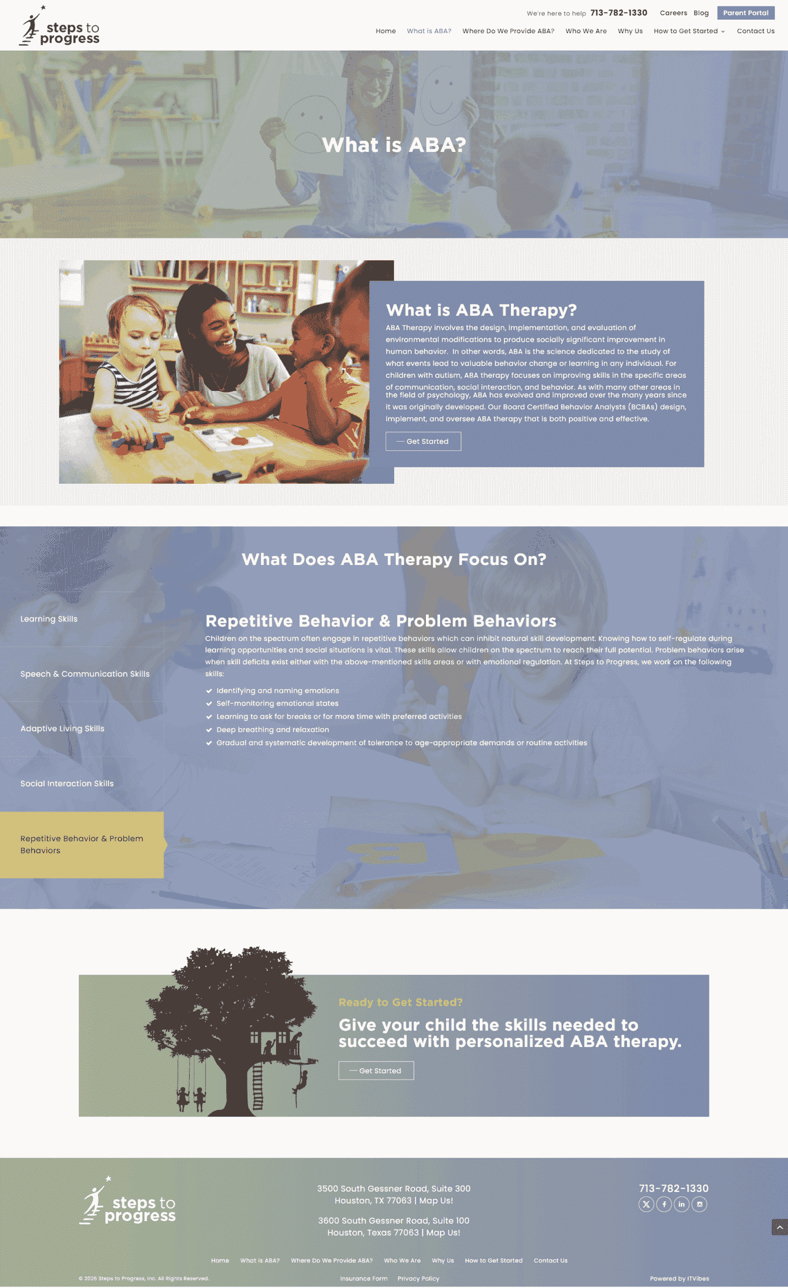 C451d6c8 ab26 43b1 804e c54d5022 | itvibes full service digital marketing agency in houston Homepage Hero Banner with a Classroom Scene and Children Overlaid Text Reads what is Aba Indicating an Informational Section About Aba Therapy