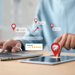 Local Search Marketing and Seo Concept